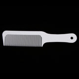 Maxbell 2Pcs Flat Top Clipper Comb Finely Waved Teeth Barber Hair Cut Styling Combs