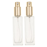 Maxbell 4Pcs 30ml Glass Perfume Empty Bottle Atomizer Pump Sprayer Refillable Travel