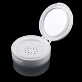 Maxbell 2x Travel Empty Makeup Loose Powder Container Pot Case w/ Mirror Sifter Lid