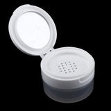 Maxbell 2x Travel Empty Makeup Loose Powder Container Pot Case w/ Mirror Sifter Lid
