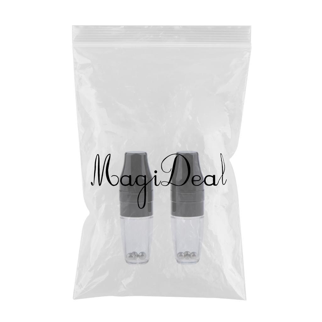 Maxbell Maxbell Plastic 5ml Empty Lip Gloss Balm Shaking Bottles Tube Container with Brush Cosmetic Makeup Container Pack of 2