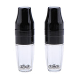 Maxbell Plastic 5ml Empty Lip Gloss Balm Shaking Bottles Tube Container with Brush Cosmetic Makeup Container Pack of 2 - Aladdin Shoppers