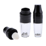 Maxbell Plastic 5ml Empty Lip Gloss Balm Shaking Bottles Tube Container with Brush Cosmetic Makeup Container Pack of 2 - Aladdin Shoppers