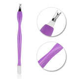 Maxbell Dual Head Nail Buffer Cutin Cuticle Pusher For Smooth Nails Trimmer Manicure