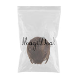 Maxbell Women Short Wigs Human Hair Marron  Layered Straight Full Wigs Heat OK