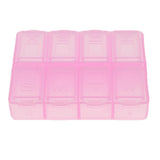 Maxbell 8 Grids Tablet Pill Box Medicine Storage Organizer Capsule Case Portable