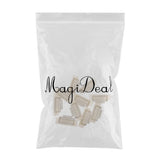 Maxbell Maxbell 10 Pieces 9 Teeth Snap-Comb Wig Hair Extension Clips with Rubber Back White