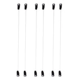 Maxbell Maxbell 3 Pairs Elastic Fish Line Nylon Wire w/ Hook for Hair Extensions Hairpieces S