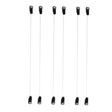 Maxbell Maxbell 3 Pairs Elastic Fish Line Nylon Wire w/ Hook for Hair Extensions Hairpieces S