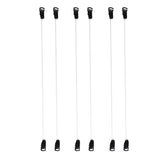 Maxbell Maxbell 3 Pairs Elastic Fish Line Nylon Wire w/ Hook for Hair Extensions Hairpieces S
