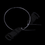 Maxbell Maxbell 6 Pairs No Elastic Fish Line Nylon Wire Hook for Hair Extensions Hairpieces Black