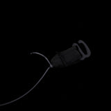 Maxbell Maxbell 6 Pairs No Elastic Fish Line Nylon Wire Hook for Hair Extensions Hairpieces Black