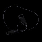 Maxbell Maxbell 6 Pairs No Elastic Fish Line Nylon Wire Hook for Hair Extensions Hairpieces Black