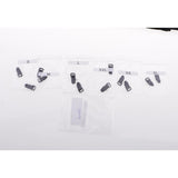 Maxbell Maxbell 6 Pairs No Elastic Fish Line Nylon Wire Hook for Hair Extensions Hairpieces Black