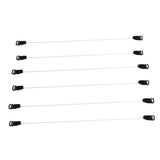 Maxbell Maxbell 6 Pairs No Elastic Fish Line Nylon Wire Hook for Hair Extensions Hairpieces Black
