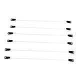 Maxbell Maxbell 6 Pairs No Elastic Fish Line Nylon Wire Hook for Hair Extensions Hairpieces Black