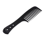 Maxbell Maxbell Hairdressing Wide Tooth Comb Curly Hair Detangler Scalp Massager Brush Black