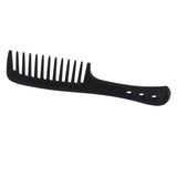 Maxbell Maxbell Hairdressing Wide Tooth Comb Curly Hair Detangler Scalp Massager Brush Black