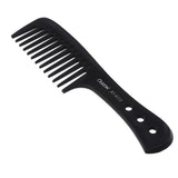 Maxbell Maxbell Hairdressing Wide Tooth Comb Curly Hair Detangler Scalp Massager Brush Black