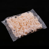 Maxbell Lot 100pcs Silicone Pigment Rings Tattoo Ink Cups Makeup Ring Glue Holder S