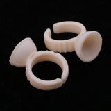 Maxbell Lot 100pcs Silicone Pigment Rings Tattoo Ink Cups Makeup Ring Glue Holder S