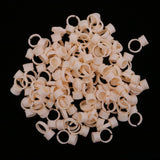 Maxbell Lot 100pcs Silicone Pigment Rings Tattoo Ink Cups Makeup Ring Glue Holder M