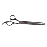 Maxbell Maxbell Teeth Fishbone Scissors Pets Grooming Thinning Shears Salon Hairdressing Black