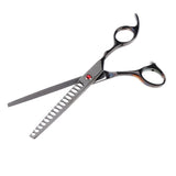 Maxbell Maxbell Teeth Fishbone Scissors Pets Grooming Thinning Shears Salon Hairdressing Black