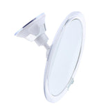 4x6.7" LED Shower Cosmetic Shaving Suction Mirror 10x Magnification 360 Swivel