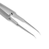 Maxbell Maxbell Stainless Steel Micro Precision Tweezer Pointed Curved Straight Curved-Toothed