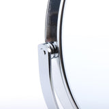 Maxbell Maxbell 6in Round Tabletop Vanity Swivel Makeup Mirror 2-sided 2x Magnifying Silver
