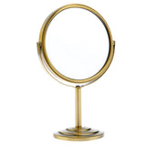 Maxbell Maxbell 6in Round Tabletop Vanity Swivel Makeup Mirror 2-sided 2x Magnifying Bronze