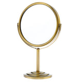 Maxbell Maxbell 6in Round Tabletop Vanity Swivel Makeup Mirror 2-sided 2x Magnifying Bronze