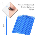 Maxbell Maxbell False Eyelashes Extensions Kit Eye Gel Pad Micro Brushes Tweezers Set Blue