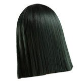 Maxbell 14'' Natural Silky Synthetic Long Straight Wigs Middle Part Lace Front Wig