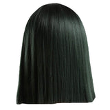 Maxbell 14'' Natural Silky Synthetic Long Straight Wigs Middle Part Lace Front Wig