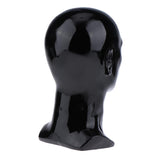 Maxbell Maxbell Male Mannequin Manikin Head Glasses Caps Wigs Jewelry Display Stand Model Matte Black