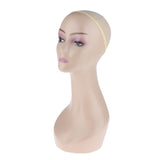 Maxbell Mannequin Head Female Cosmetology Wig Hats Necklace Display Model Skin