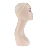 Maxbell Mannequin Head Female Cosmetology Wig Hats Necklace Display Model Skin