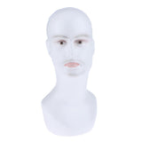 Maxbell Maxbell Mannequin Head Male Pro Cosmetology Wigs Hats Necklace Display Model White