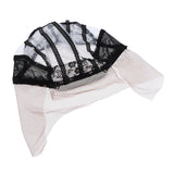 Maxbell Lace Cap for Making Weaving Hair Wigs Elastic Straps Hairnet Stretchable