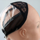 Maxbell Lace Cap for Making Weaving Hair Wigs Elastic Straps Hairnet Stretchable