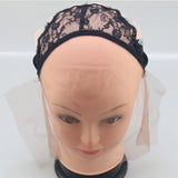 Maxbell Lace Cap for Making Weaving Hair Wigs Elastic Straps Hairnet Stretchable