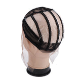 Maxbell Lace Cap for Making Weaving Hair Wigs Elastic Straps Hairnet Stretchable