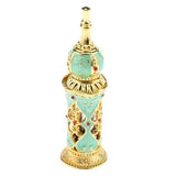 Maxbell Maxbell Vintage Heart Pattern Ancient Antique Empty Refillable Perfume Bottle Aqua