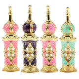 Maxbell Maxbell Vintage Heart Pattern Ancient Antique Empty Refillable Perfume Bottle Aqua
