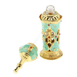 Maxbell Maxbell Vintage Heart Pattern Ancient Antique Empty Refillable Perfume Bottle Aqua