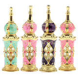 Maxbell Maxbell Vintage Heart Pattern Ancient Antique Empty Refillable Perfume Bottle Aqua