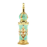 Maxbell Maxbell Vintage Heart Pattern Ancient Antique Empty Refillable Perfume Bottle Aqua