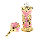 Maxbell Maxbell Vintage Heart Pattern Ancient Antique Empty Refillable Perfume Bottle Pink